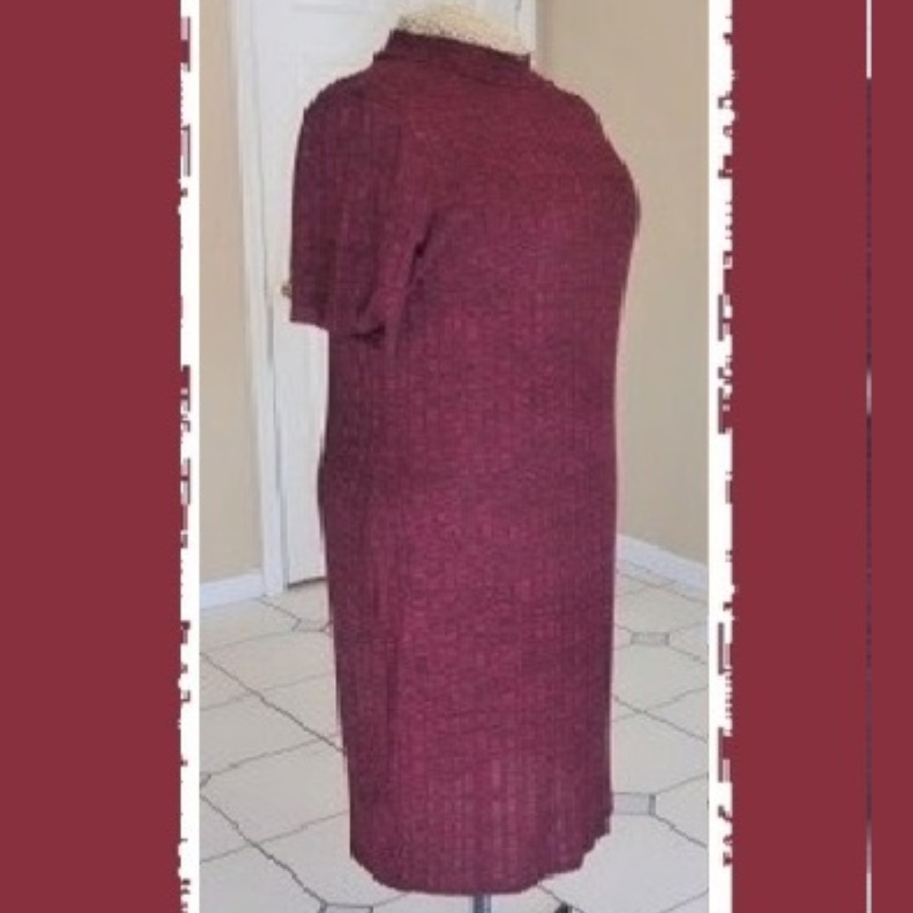 Long-Line Fit Soft Lightweight Knit Midi Dress
